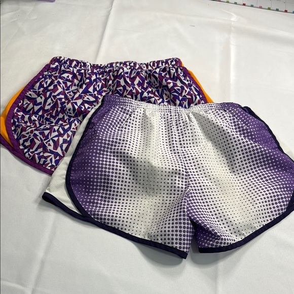 Nike Purple and White Athletic Shorts with Leopard Print - Picture 5 of 5